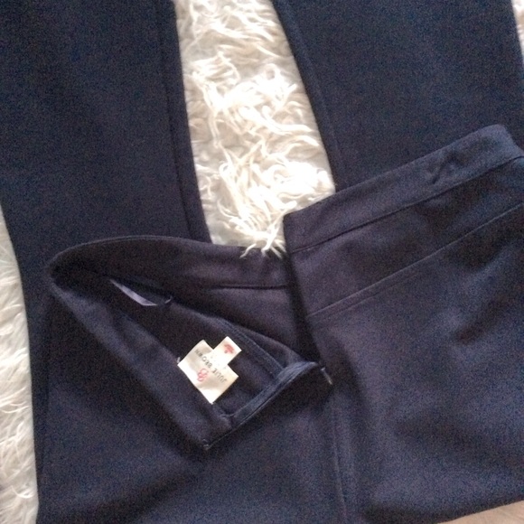 Julie Brown NYC Navy Ponte Flare Leg Pants - Picture 7 of 7
